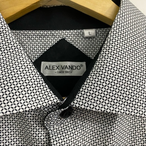 Alex Vando Button-Down Shirt Style Size Large - Picture 4 of 10